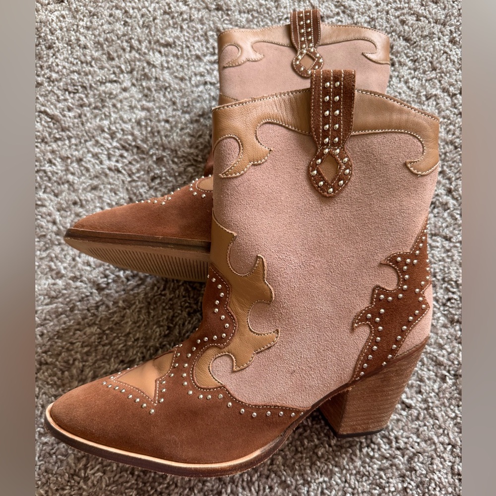 Idyllwind Sugar & Spice Suede Western Booties Pointed Toe Sz 9.5 Miranda Lambert